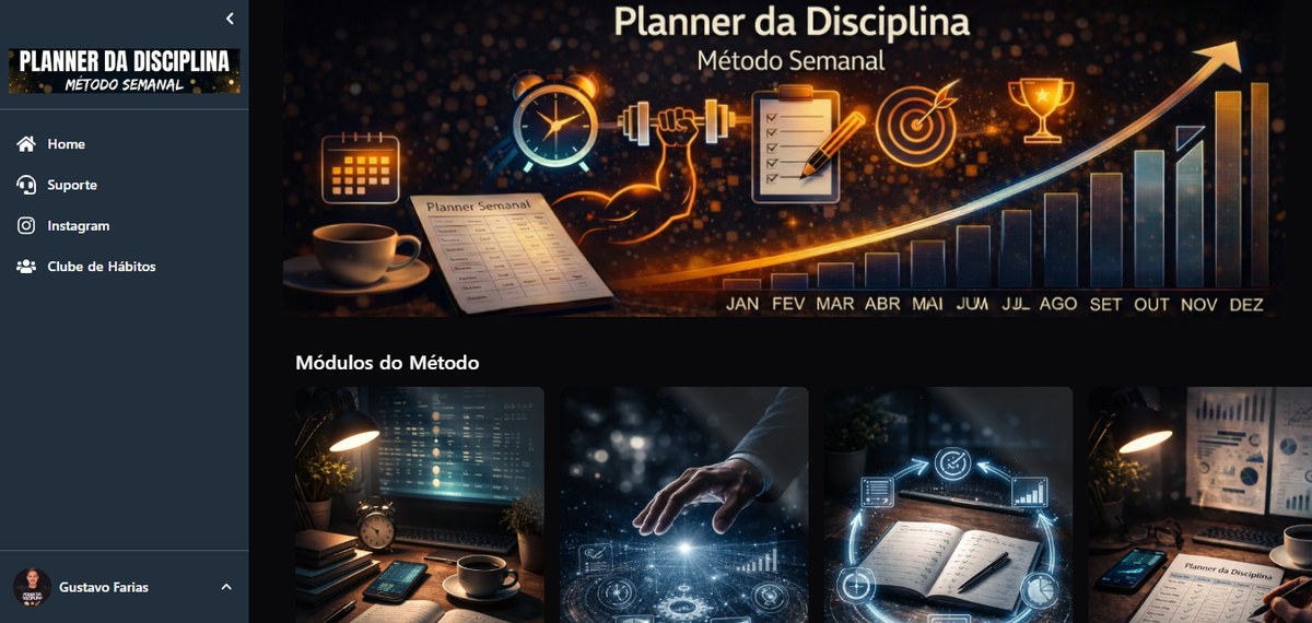 Segunda área de membros publicada, com módulos e suporte